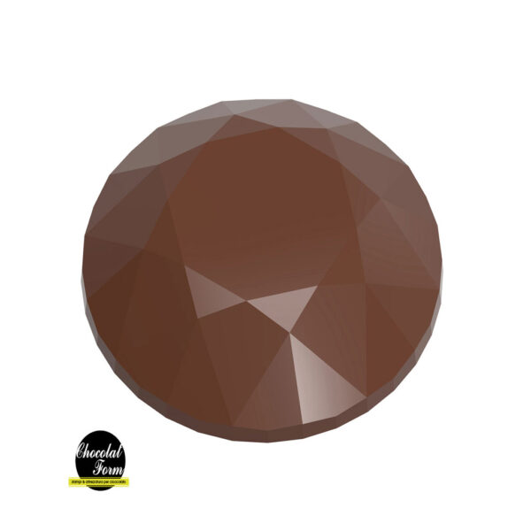 Chocolate World, Chocolate mold round diamond CF0244