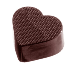 CHOCOLATE WORLD - Chocolate mold heart checked CW1018