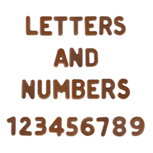 Martellato Polycarbonate Chocolate Mould Letters & Numbers