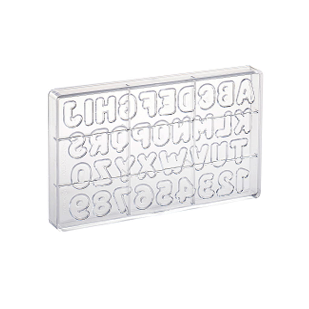 Martellato Polycarbonate Chocolate Mould Letters & Numbers - Image 3